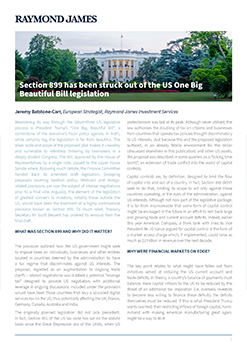 Section 899 has been struck out of the US One Big Beautiful Bill legislation